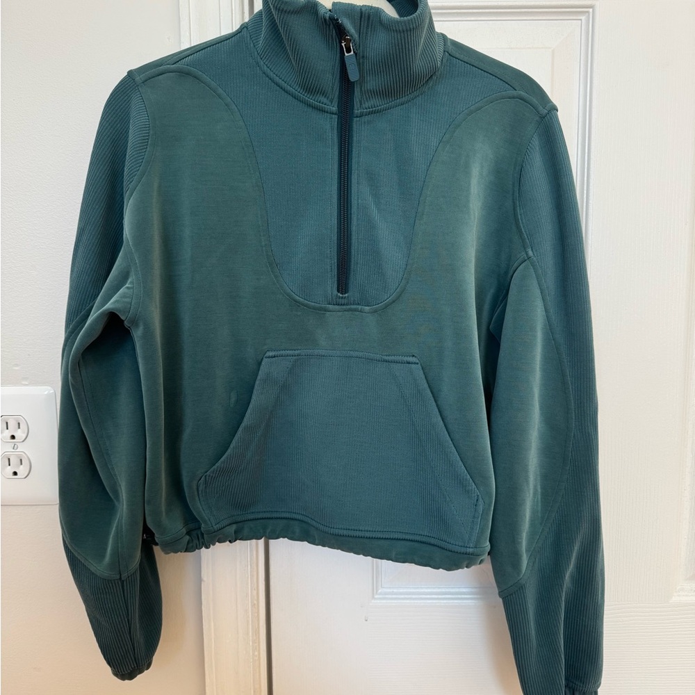 lululemon athletica Teal Cowl Neck Sweater